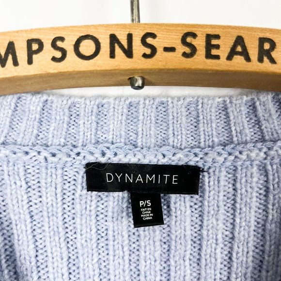 Dynamite Purple Knit Pullover Acrylic Sweater - Picture 3 of 5